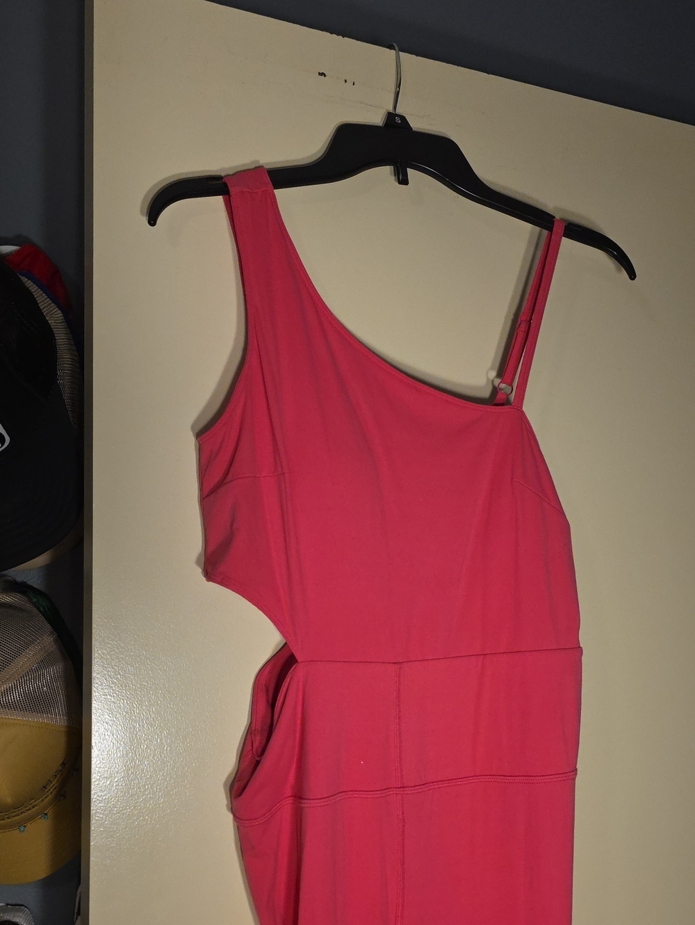 JoyLab Hot Pink One-Shoulder Flare Jumpsuit - Picture 2 of 12